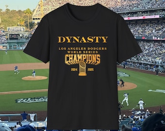 Dodgers Dynasty Back to Back T-shirt | World Series Champions | Los Angeles