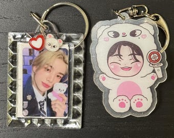SKZoo Keychain Accessory | Mini Photo and Character Acrylic Keychain