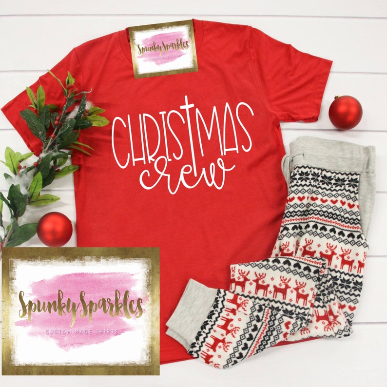 Christmas Crew Shirt Christmas Pajamas Shirt Family Etsy