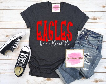 Custom Mascot Team Football Shirt, Personalized Name, Customizable Team Apparel, Sports Fan Tee, Perfect Gift, Football Mom, Game Day Shirt