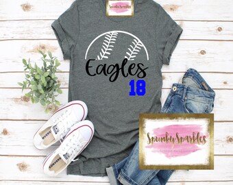 Custom Baseball Shirt, Baseball Mom Shirts, Baseball T-Shirt, Baseball Tank, Personalized Shirts, Baseball Season, Baseball Grandma, Spirit