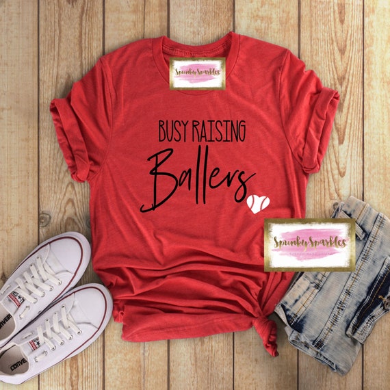 Busy Raising Ballers Baseball For Women Tshirt Gift Busy Raising Ballers Baseball For Women Tshirt Gift