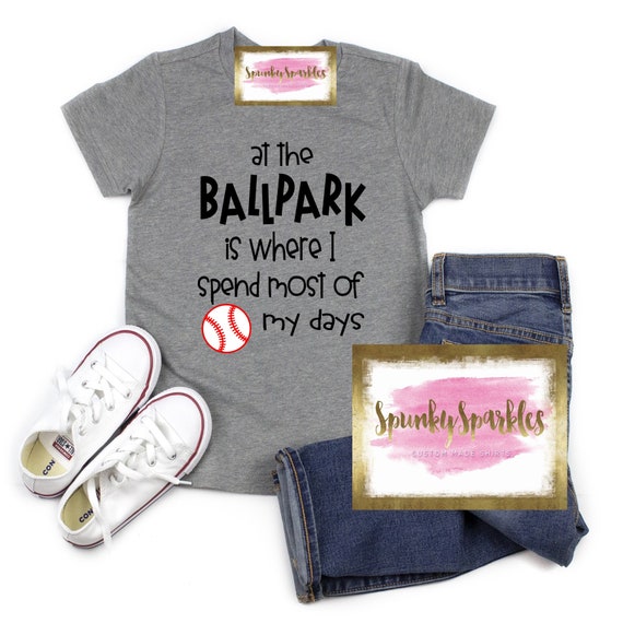 At the Ballpark Shirt, Boys Baseball Shirt, Baseball Brother