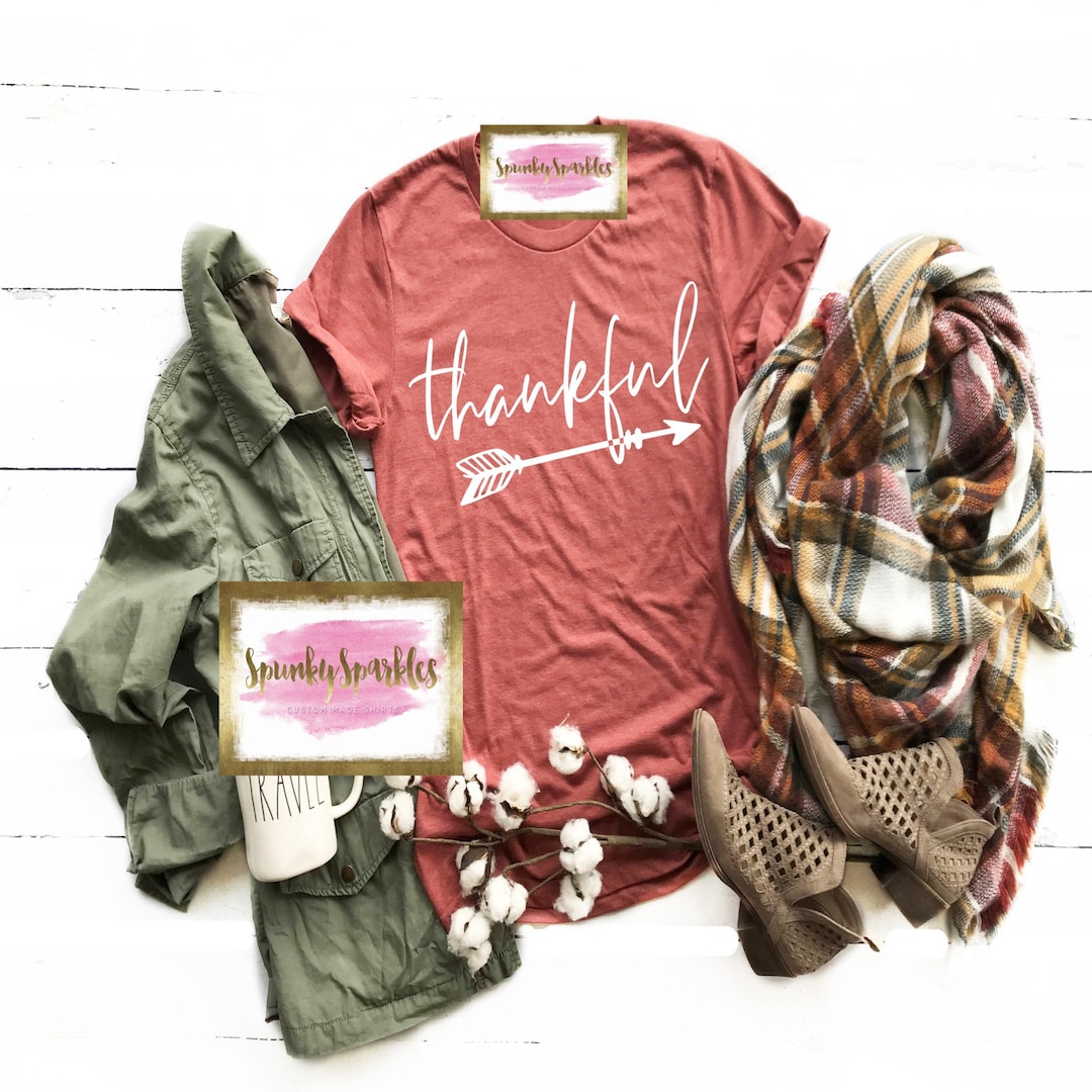 Beopjesk Women's 'Thankful Blessed' Graphic Long Sleeve Shirt - Casual Fall & Thanksgiving Top - View #14