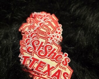 She's From Texas Patch - Red