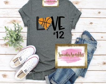 Basketball Mom Shirt, Love Basketball T-Shirt, Basketball Fan Shirt, Basketball, Women's Basketball Shirt, Sports Mom Shirt, Basketball Tank