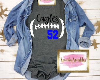 Custom Football Team Graphic Tee, Game Day Shirt