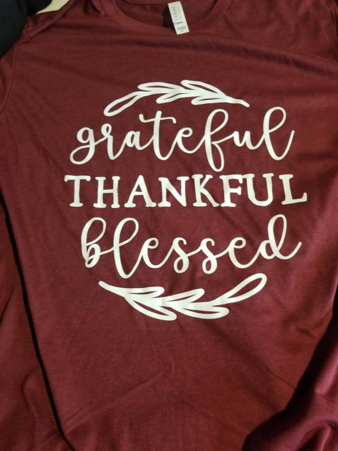 Thankful Shirt, Thankful Grateful Blessed Shirt, Give Thanks T-shirt ...