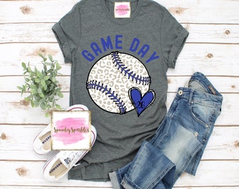 Leopard Baseball Game Day Shirt, Baseball Mom T-Shirt, Cute Baseball Shirt, Baseball Graphic Tee, Baseball Fan Tee, Baseball Sweatshirt,