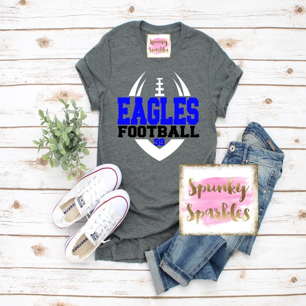 Football Shirt, Football Mom Shirt, Custom Football T-Shirt, Football Dad, Football Sweatshirt, Football Season, Spirit Shirt, Vintage