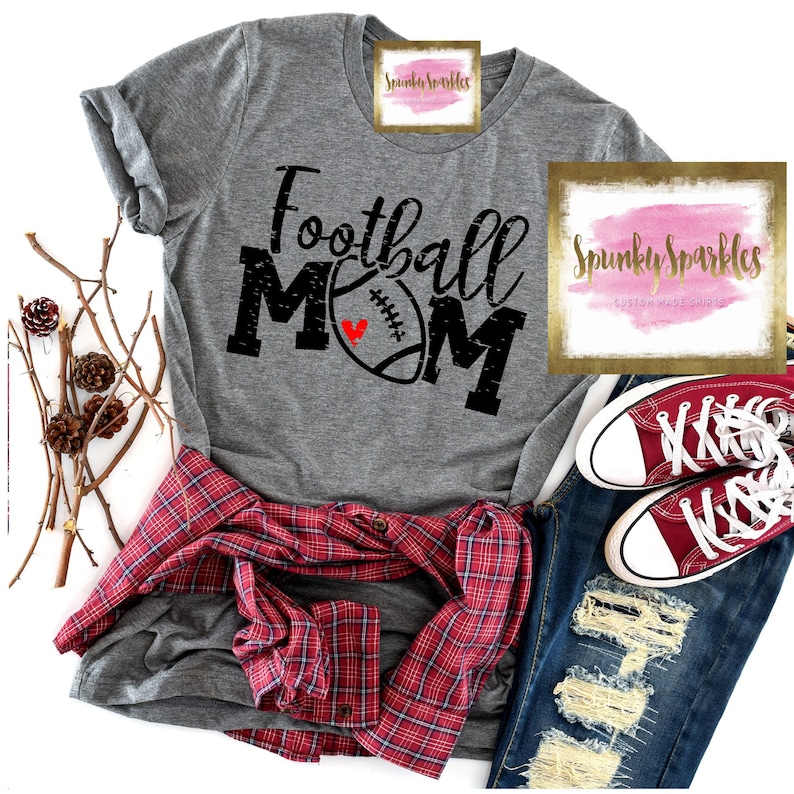 Football Mom Shirt Football Tshirt Football Mom Tee Etsy