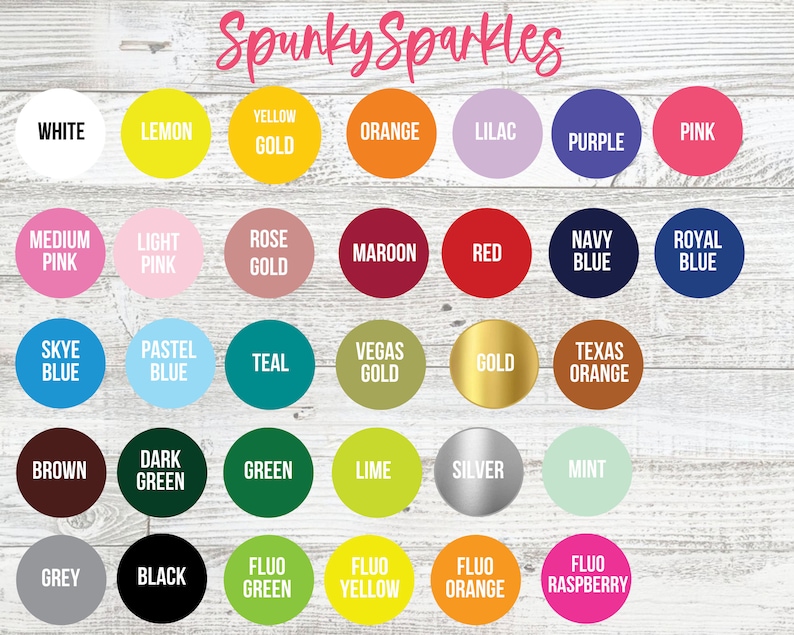 K&ouml;nnte beinhalten: Eine Farbkarte mit 36 Farbmustern und Namen f&uuml;r jede Farbe. Die Farben sind in Reihen und Spalten angeordnet. Die Farben umfassen Wei&szlig;, Zitrone, Gelb Gold, Orange, Flieder, Lila, Rosa, Mittelrosa, Hellrosa, Ros&eacute;gold, Rotbraun, Rot, Marineblau, K&ouml;nigsblau, Himmelblau, Pastellblau, T&uuml;rkis, Vegas Gold, Gold, Texas Orange, Braun, Dunkelgr&uuml;n, Gr&uuml;n, Limette, Silber, Minze, Grau, Schwarz, Fluo Gr&uuml;n, Fluo Gelb, Fluo Orange und Fluo Himbeere.