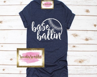 Baseballin Shirt, Baseball Mom Shirt, Funny Baseball T-Shirt, Baseball Tank, Baseball Grandma, Game Day Shirt, Grunge Baseball Shirt, Womens