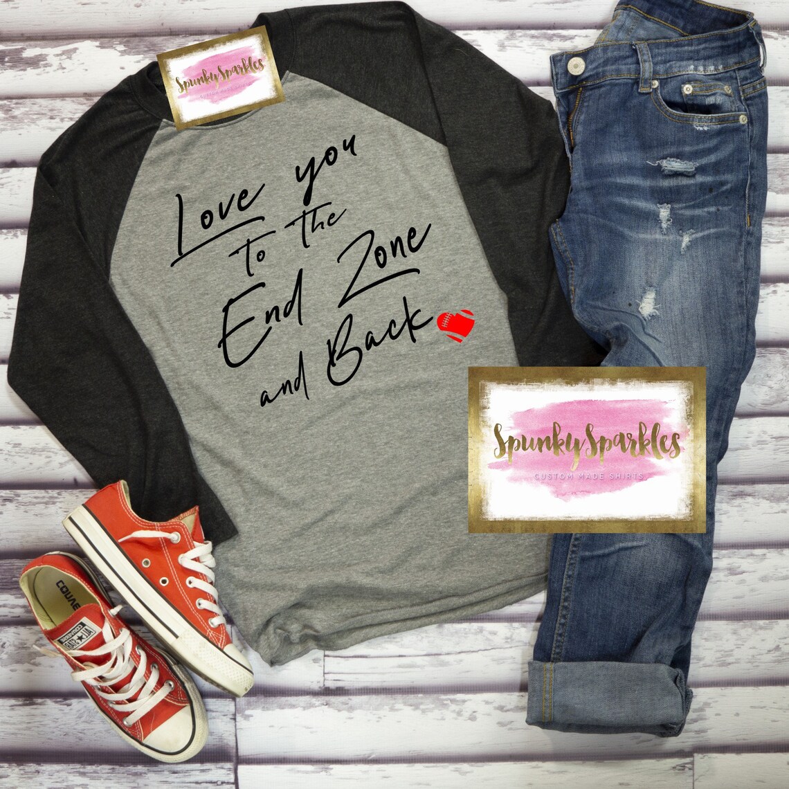 Love You to the Endzone & Back Hoodie