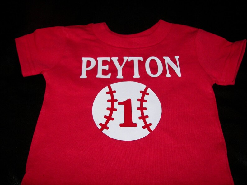 Boys Baseball Shirt Toddler Tshirt Custom Baseball Shirt Etsy