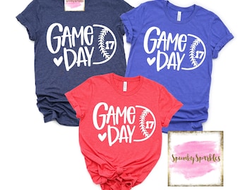 Game Day Baseball Shirt, Custom Baseball Shirt, Baseball T-Shirt, Baseball Tank, Baseball Fan Shirt, Baseball Season, Softball Shirt,