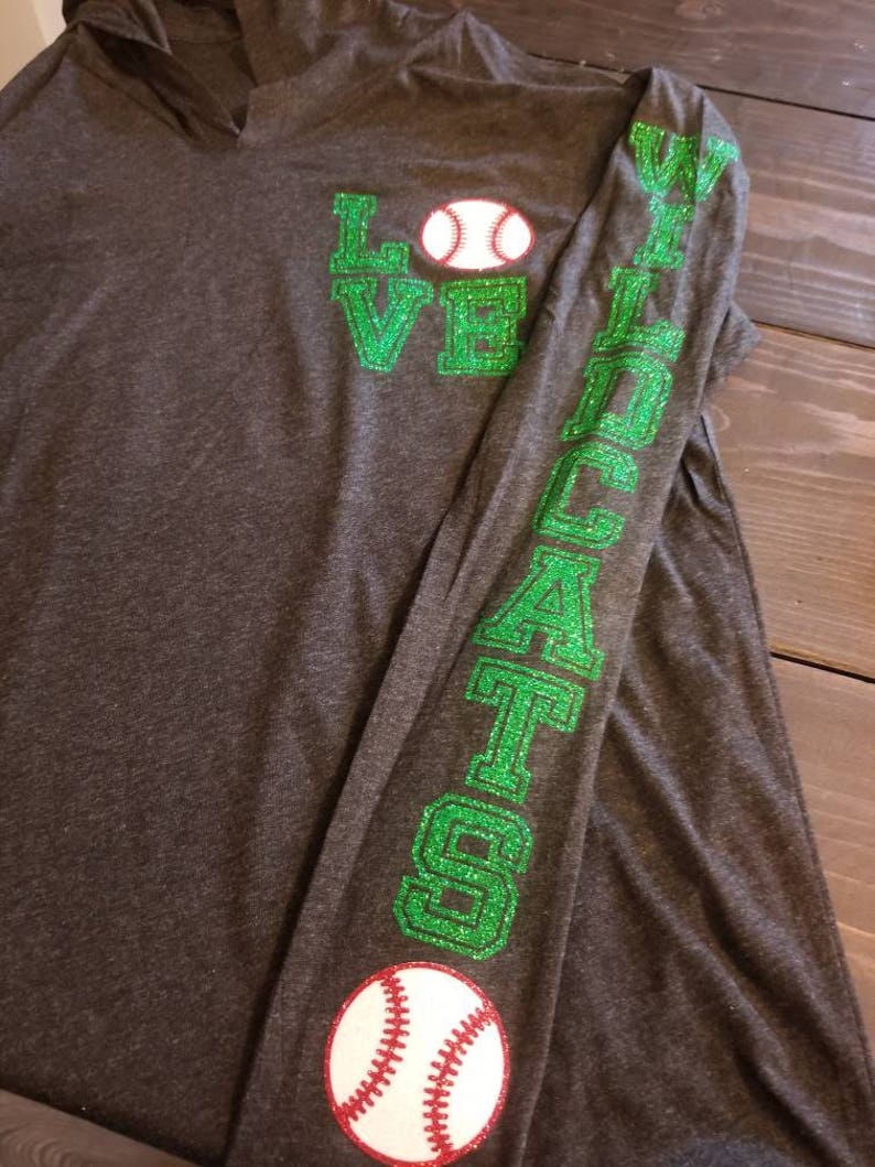 Personalized Baseball Hoodie Baseball Mom Shirt Love Etsy