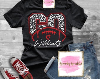 Go Football Shirt, Leopard Football Shirt, Football Mom Shirts, Football Grandma, Football Sweatshirt, Football Season, Spirit Shirt, Game