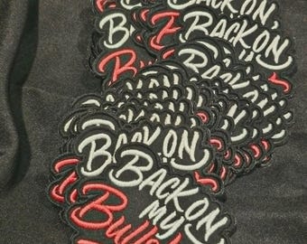 Back On My Bullshit Patch – Red & Black Statement Patch