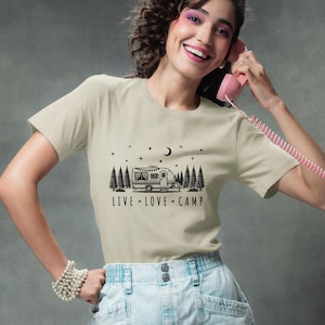 Live Love Camp Shirt: Adventure Tee for Nature Lovers