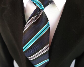 Frederick Thomas Turchese E Arancione Barbiere Cravatta A - Foto 9