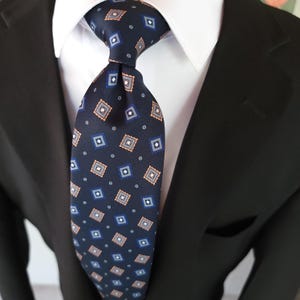 Navy Blue Dot Tie