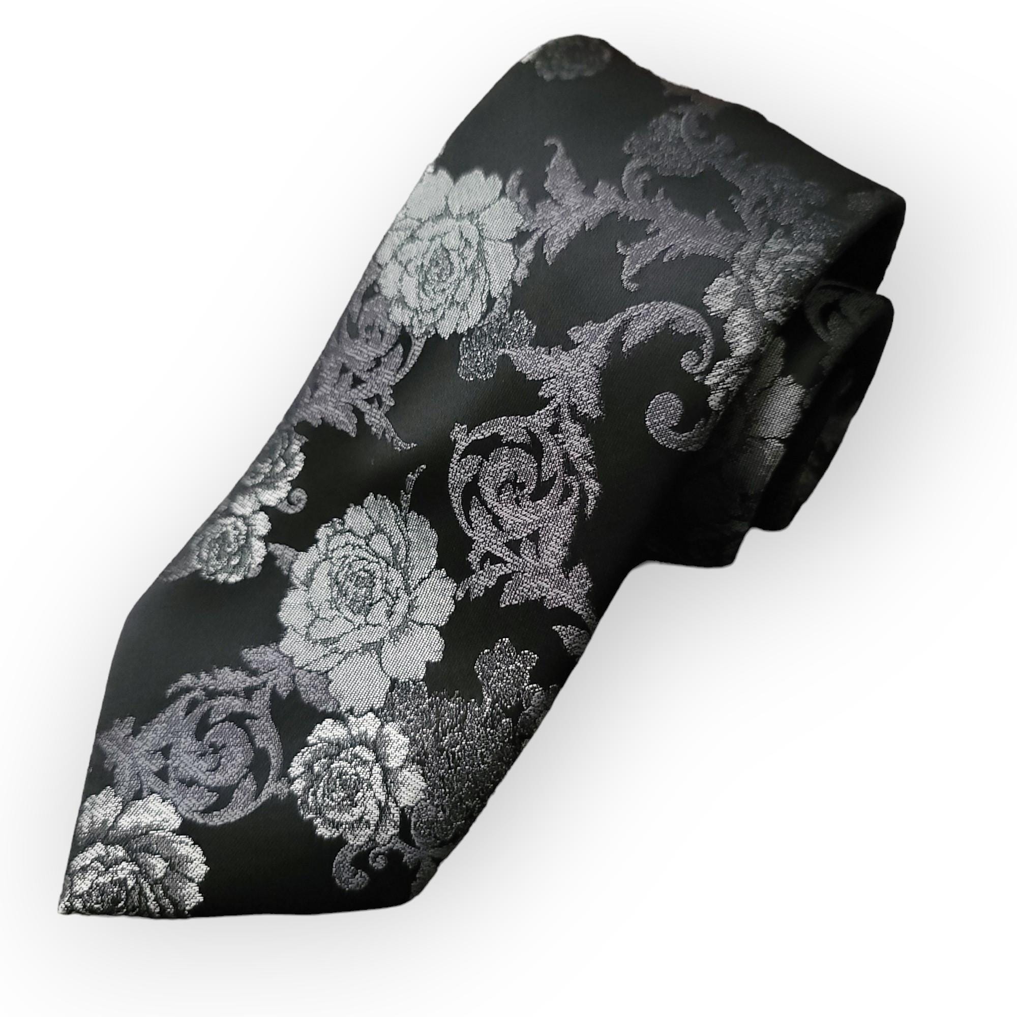 Set Da Uomo Con Cravatta Floreale E Fazzoletto Da Taschino Con - Foto 4