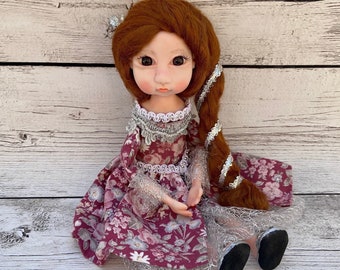 Muñeca de arcilla polimérica hecha a mano: OOAK Renaissance Shelf Sitter