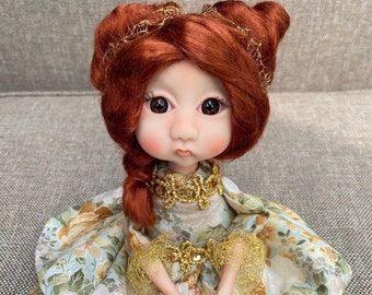 Hand sculpted Polymer Clay Art Doll, OOAK Art For Home Decor, Doll Collection from Artist