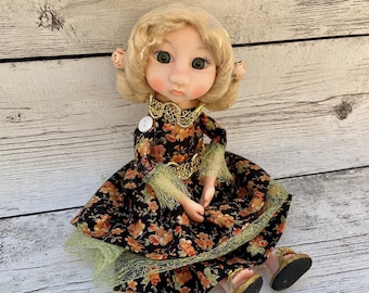 Muñeca de arcilla polimérica OOAK: Princesa Tudor coleccionable, 23 cm