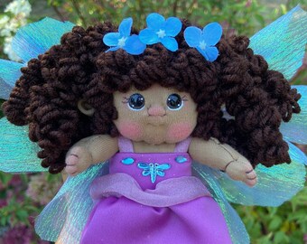 Soft Fairy Doll for Room Decor, Fantasy Ornament, Unique Cloth Dolls for Gift, Waldorf Inspired