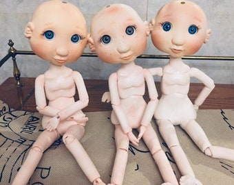 BJD Body 11 inches Tall, Custom Doll OOAK, Ball Jointed Dolls By J. Pollard Creations