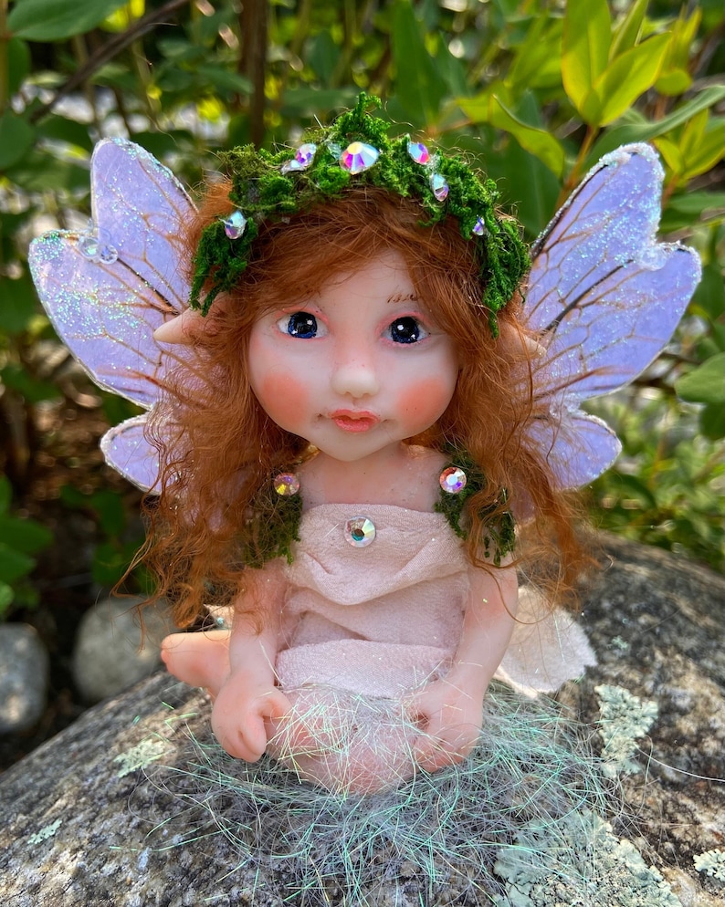 Whimsical Fairy Figurines for Indoor Garden, Miniature Fairies for Fantasy Decor image 1