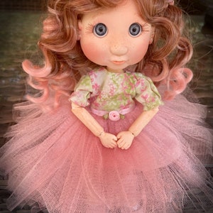 Custom BJD Doll with Full Set Outfit, Unique Dolls OOAK Ball Jointed Decorative Art Boudoir image 9