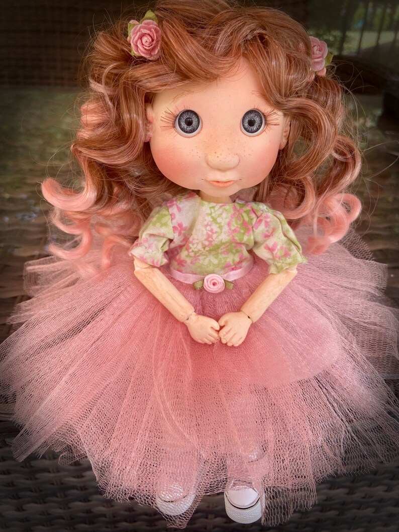 Custom BJD Doll with Full Set Outfit, Unique Dolls OOAK Ball Jointed Decorative Art Boudoir image 9