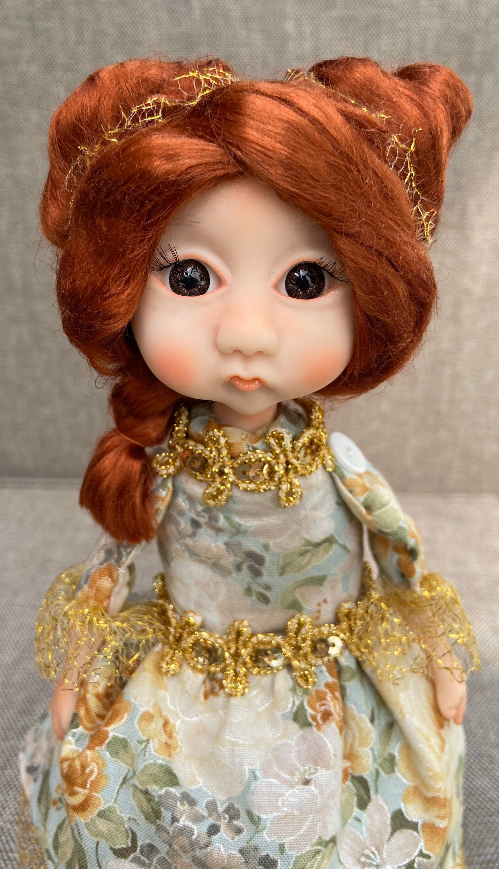 Hand Sculpted Polymer Clay Art Doll: OOAK Victorian Doll - Etsy