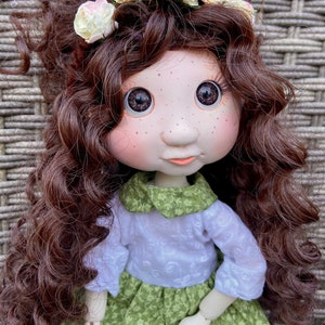 OOAK BJD Doll, Ball Jointed Dolls Full Set, Handmade Custom Art, Collectible Girl for Boudoir Decor image 8