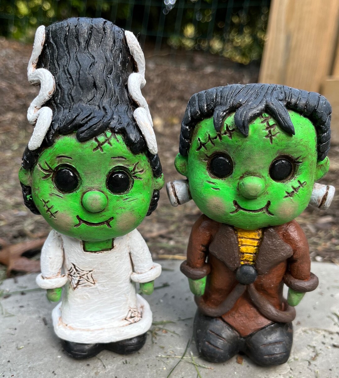 Halloween Frankenstein Decor Cute Frankenstein Gift Set Etsy