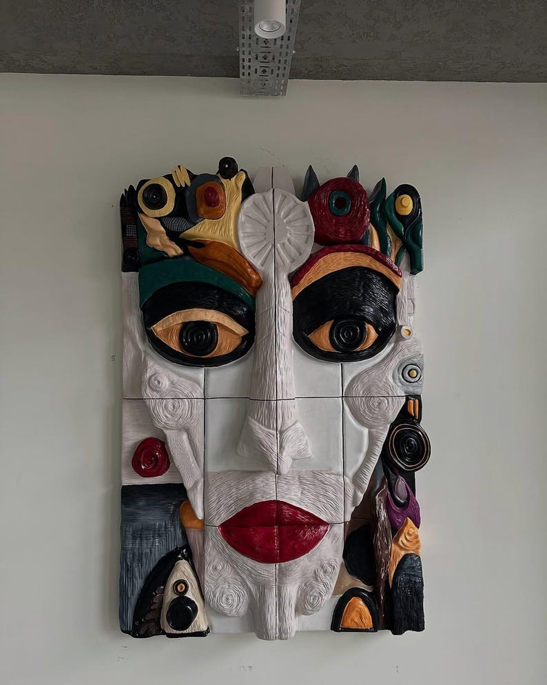 Vivid Vortex Wall Sculpture - Colorful 3D Modern Art, Swirling Abstract ...