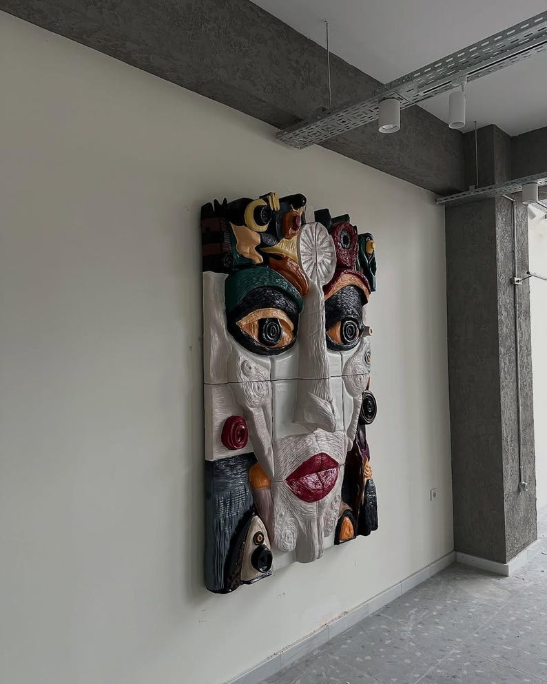 Vivid Vortex Wall Sculpture - Colorful 3D Modern Art, Swirling Abstract ...