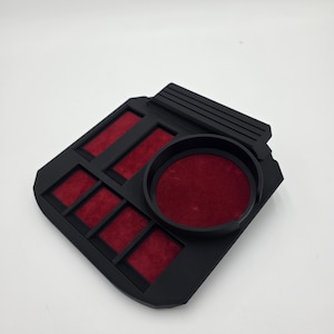 Game Organizer Module – Clamp-On Desk Tray for Cards, Dice, Minis | CatDock Compatible | UPDATED: Felt Lining INCLUDED!!