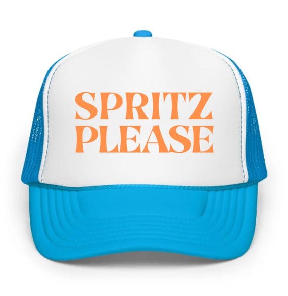 SPRITZ PLEASE Embroidered Cap or Printed Trucker Hat, Aperol  display picture 2