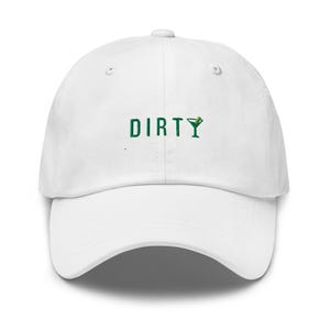 Dirty Martini Hat - Embroidered Cap, Gift for Cocktail Lovers, Unique Hat for Bartenders, Fun Cocktail Accessory, Martini Hat, Bachelorette