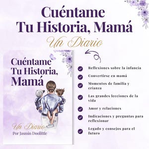 Cuéntame Tu Historia Mamá – Diario de Legado para Mamá con Preguntas Guiadas – Libro Familiar "Cuéntame Tu Historia" voor de Día de la Madre