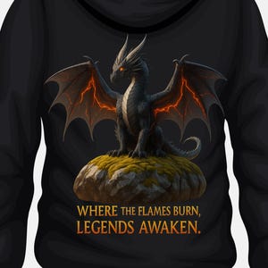 Epic Dragon Legend Hoodie | Unisex Fantasy Dragon Sweatshirt