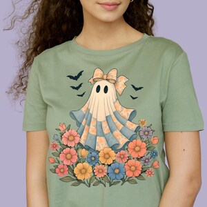 Spooky Ghost Graphic Tee | Unisex Halloween Costume Shirt