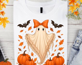 Gruseliges Geist-T-Shirt | Frauen Halloween Shirt