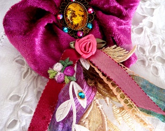 floral brooch broche florale boheme