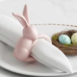 Juego de servilleteros de conejito de Pascua - Archivo STL para impresión 3D