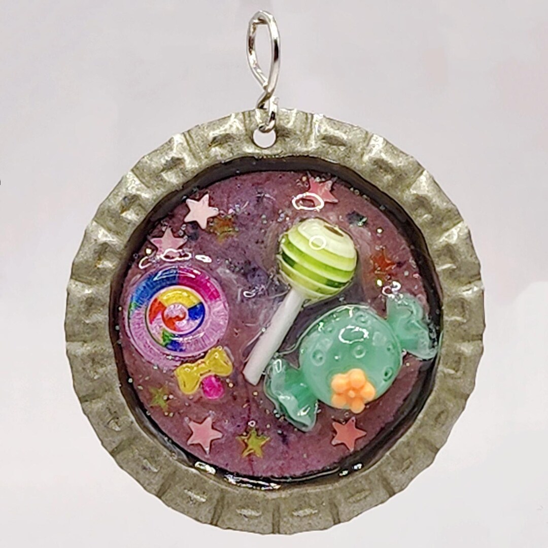 Cute Rave Candy Cute, Kawaii, Fairy Key, Fairycore, Raver, Candy, Handmade Recycled ...